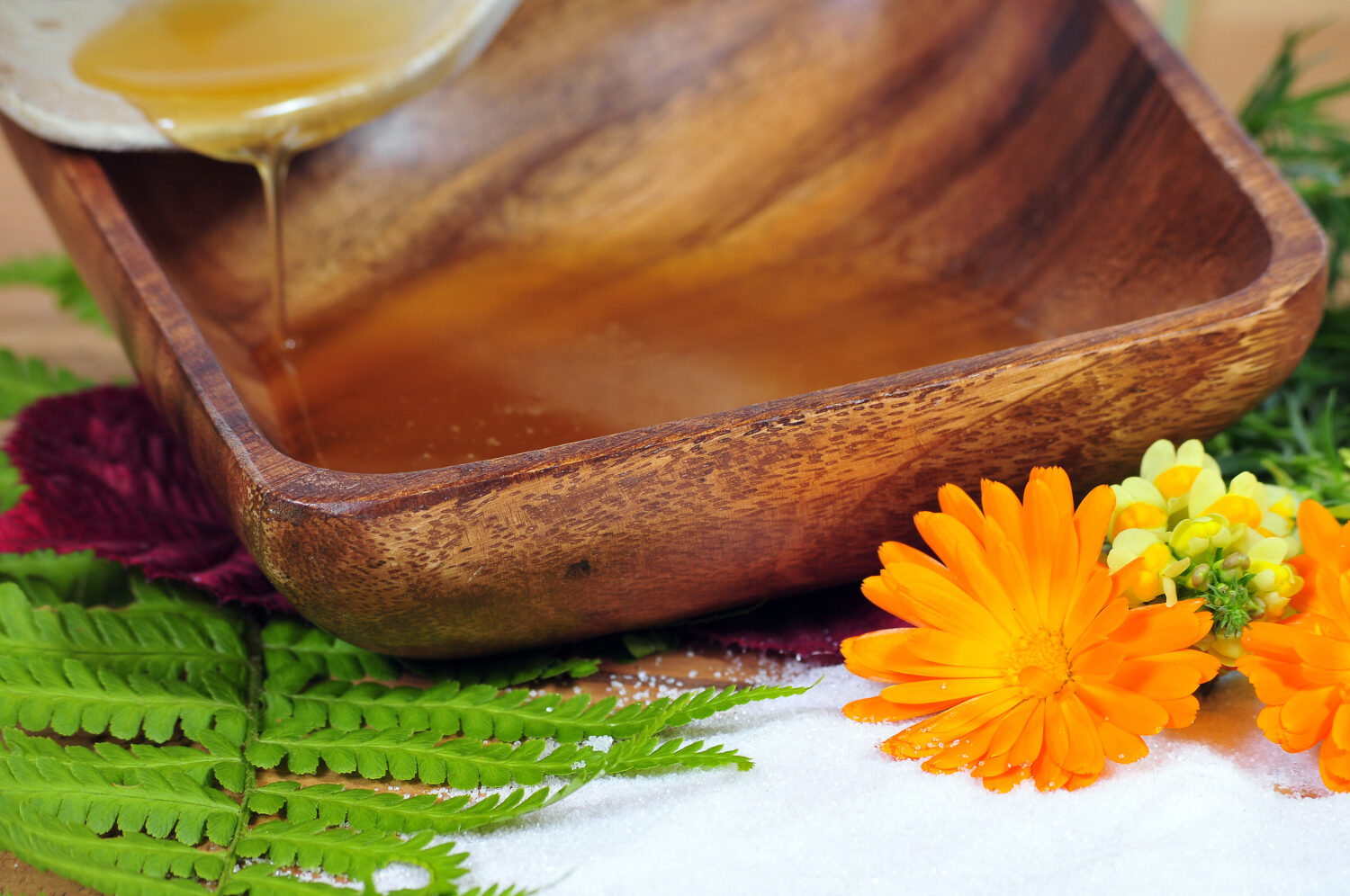 Honig-Öl-Massage